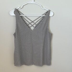 Express Polka Dot Detailed Tank Top